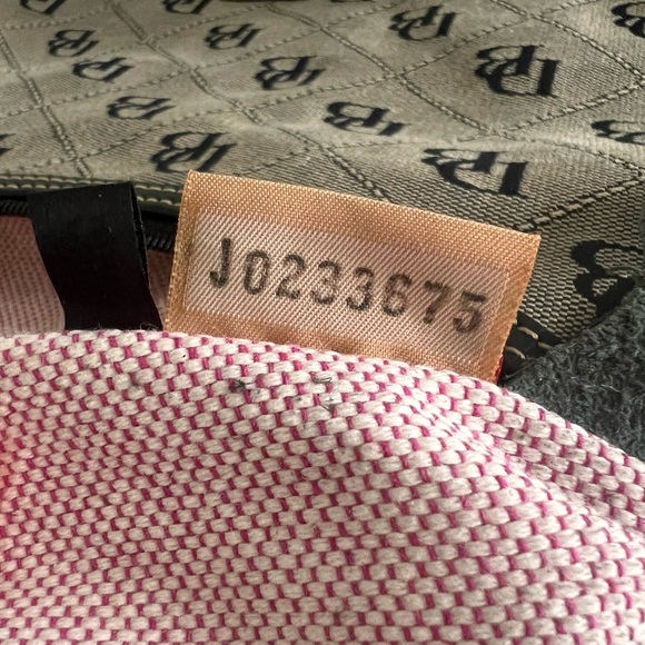 Dooney & Bourke Tan and Black Canvas Purse - Picture 13 of 14